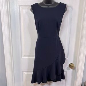 Tommy Hilfiger navy blue midi dress, size 14.